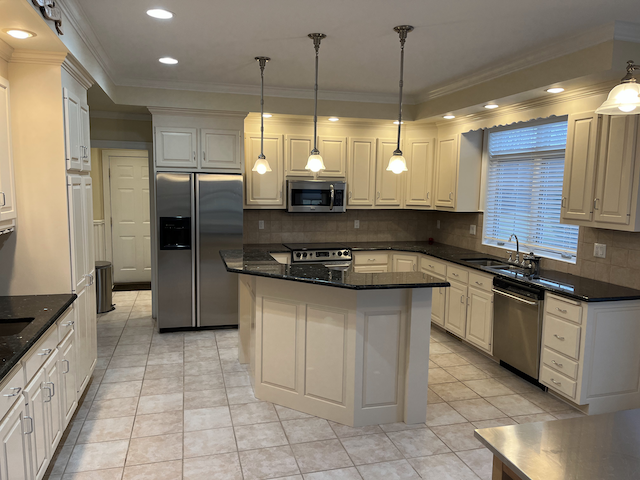 Interior painting project showcasing a stylish, contemporary living room